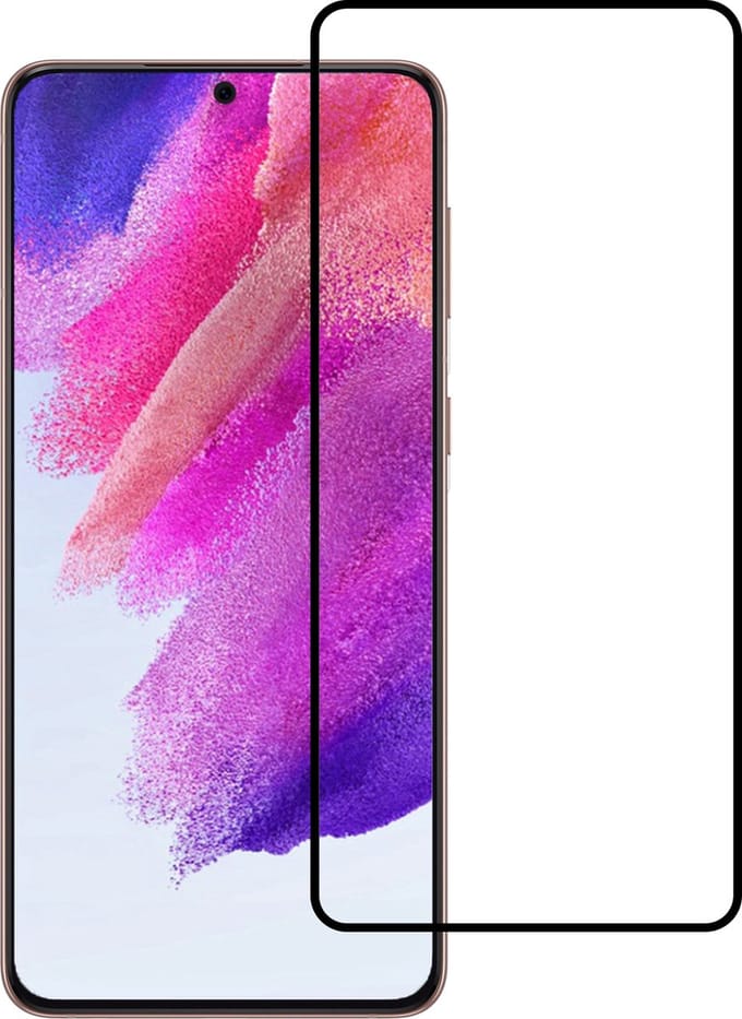 Screenprotector - Geschikt voor Samsung Galaxy S21 FE - Full Cover - Gehard Glas - Beschermglas - Tempered Glass - Screen Protector