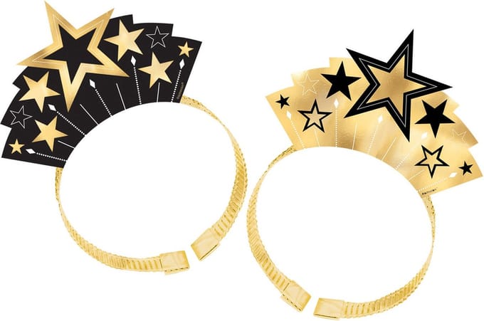 Amscan Haarbanden Glitz & Glam 8 Stuks