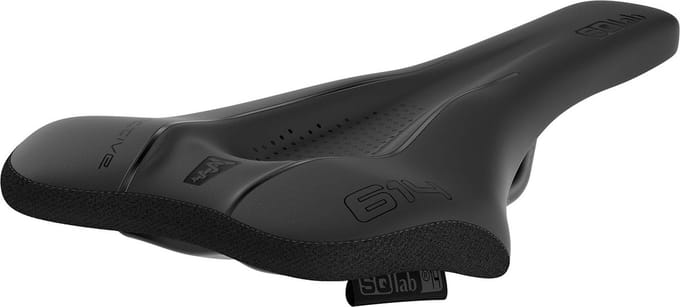 SQlab Ergowave Fietszadel 614 Active - Fietszadel - Grind - 2.1 S-Tube - Superlight foam - 16 cm - Zwart
