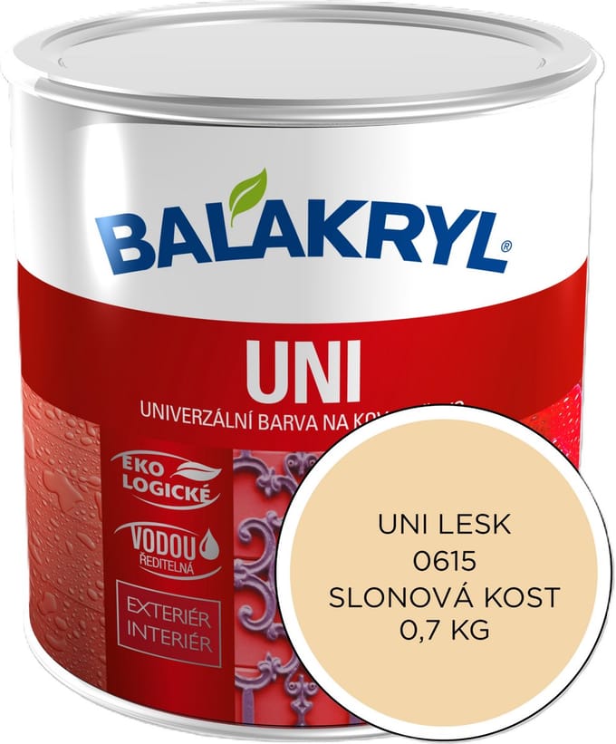 Balakryl UNI Glans 0,7kg, 0615 ivoor