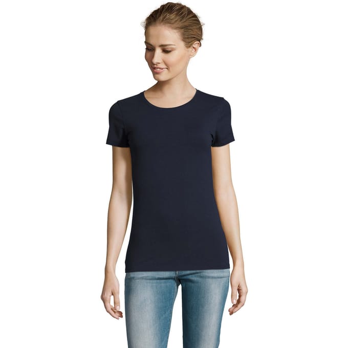 SOLS Dames/Dames Millenium T-Shirt (Franse marine)