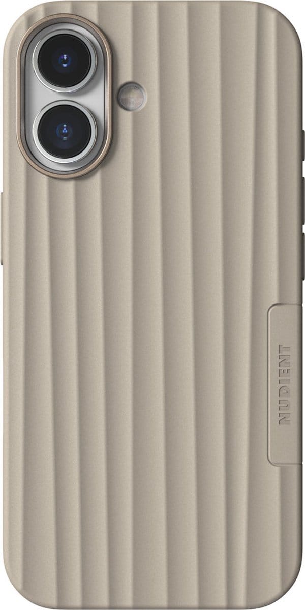 Nudient Bold MagSafe Case geschikt voor Apple iPhone 17 Linen - Beige