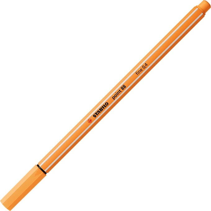 STABILO point 88 | premium fineliner 0.4 mm | papaya | per stuk