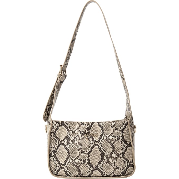 Faina Schoudertas Dames Beige Veelkleurig
