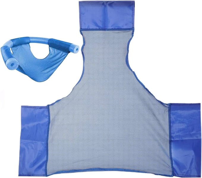 Zwembad Stoel - Drijvende Lounge - Water Ontspanning - Ergonomisch Ontwerp - 50x43cm - Blauw