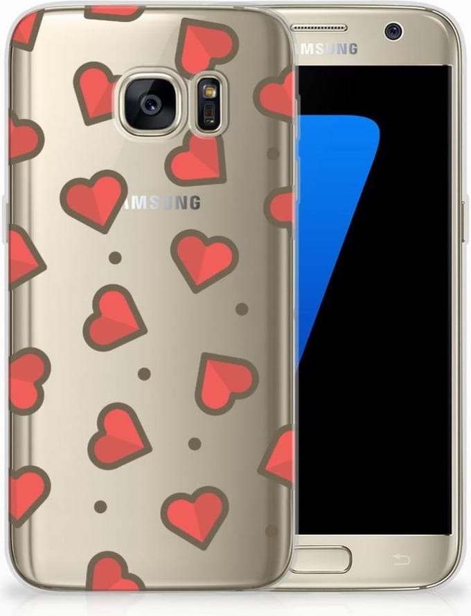 Samsung Galaxy S7 TPU bumper Hearts