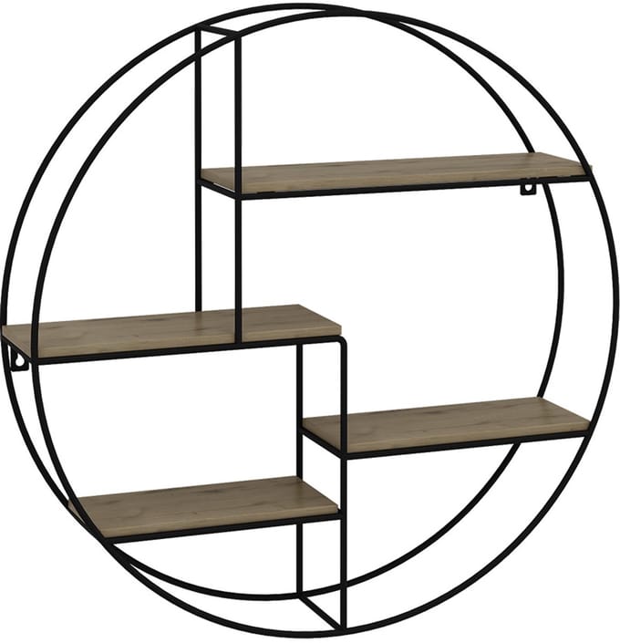 Vicco Fyrk Wandrek – 55 x 55 cm Rond Eiken