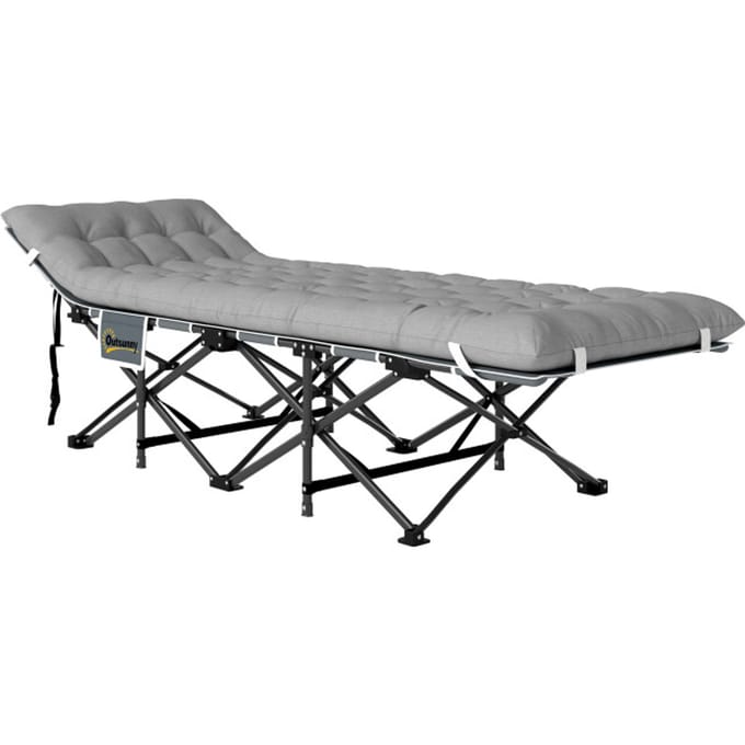 4goodz Veldbed campingbed met matras tot 150 kg gebruikersgewicht