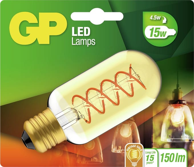 GP gp lighting filament e27 5w spiral/flame 745gpt45085225ce1