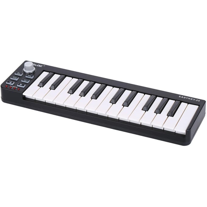 Worlde Easykey.25 draagbaar toetsenbord Mini 25-toetsen USB MIDI-controller gray