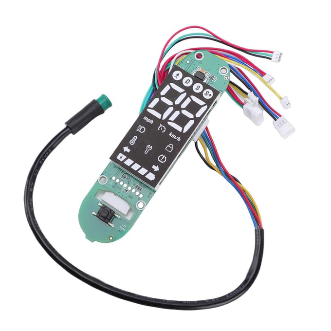 Dashboard Vervanging voor   4   Elektrische Scooter Real-Time Duidelijk Display PCB   Printplaat met Richtingaanwijzer Functie black