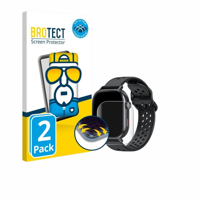 BROTECT - Screenprotector voor Jugeman P131 2.06" - Folie Beschermfolie transparant volledig dekking - 2 Stuks
