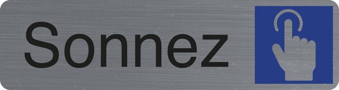 Exacompta 67162E Plaque adhésive Sonnez FR