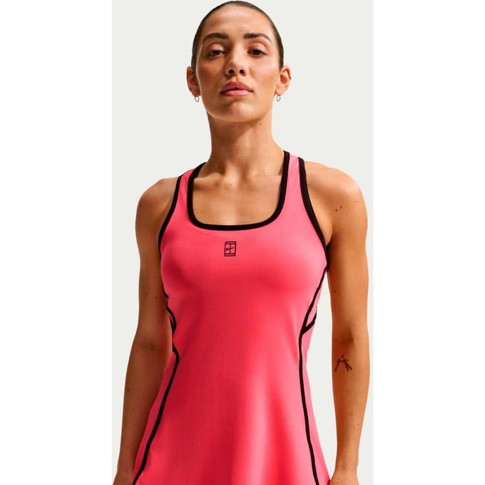 Nike Court Dri-Fit Advantage Jurk Dames-koraal