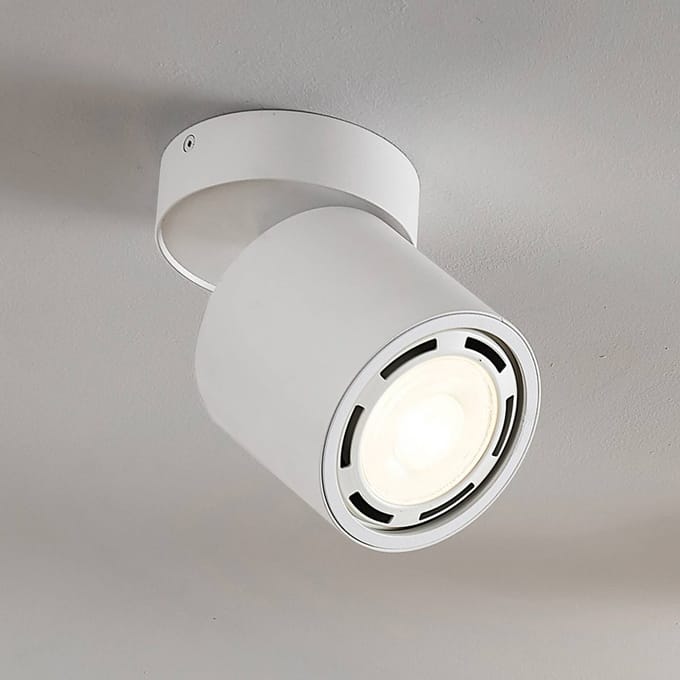 Arcchio - buitenspot - 1licht - Aluminium, metaal - H: 14.5 cm - GU10 - wit