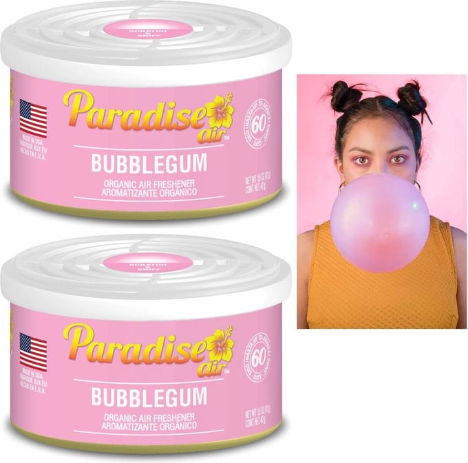 Paradise Air - Car Airfreshner Bubblegum - Duo pack