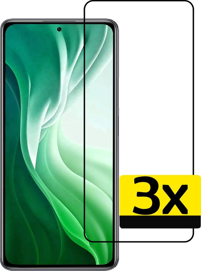 Screenprotector - Geschikt voor Xiaomi 11T Pro - 3 Stuks - Extra Sterk - Beschermglas - Gehard Glas - Tempered Glass - Screen Protector