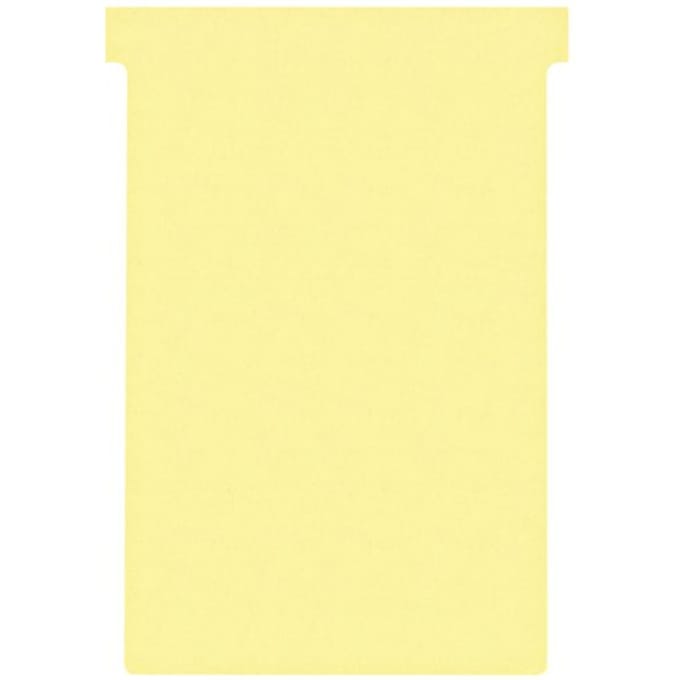 Nobo T-planbordkaarten index 4, ft 180 x 124 mm, geel