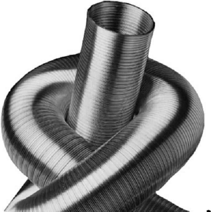 Flexibele Aluminium Buis 2-laags voor Ventilatie en Afvoer - 5 Meter