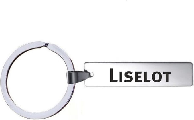 Sleutelhanger Met Naam - Liselot - RVS
