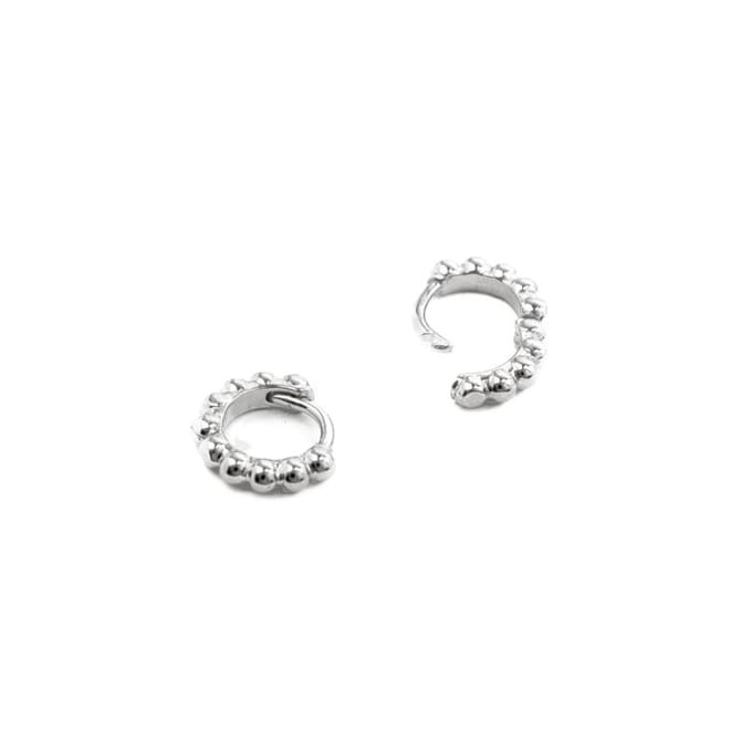Luxenter 925 Sterling zilveren gerhodineerde oorbellen - Ledis