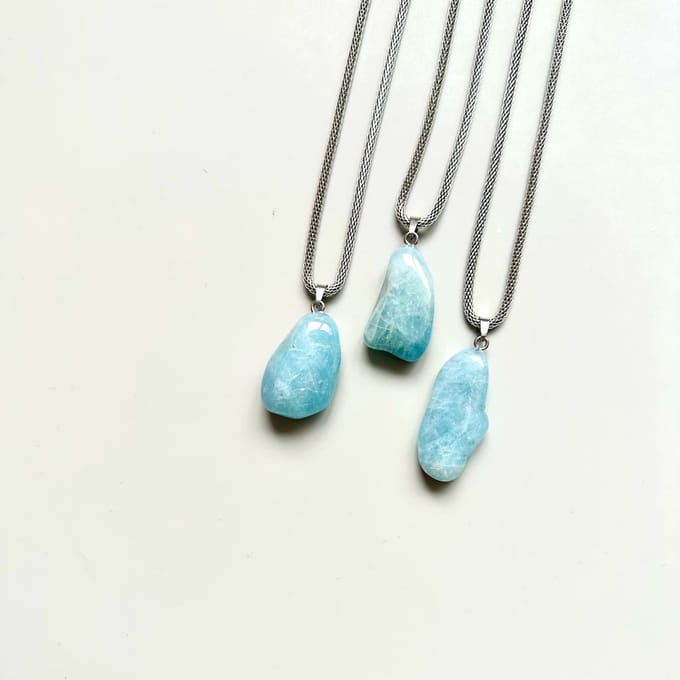 Gemstone ketting Aquamarijn