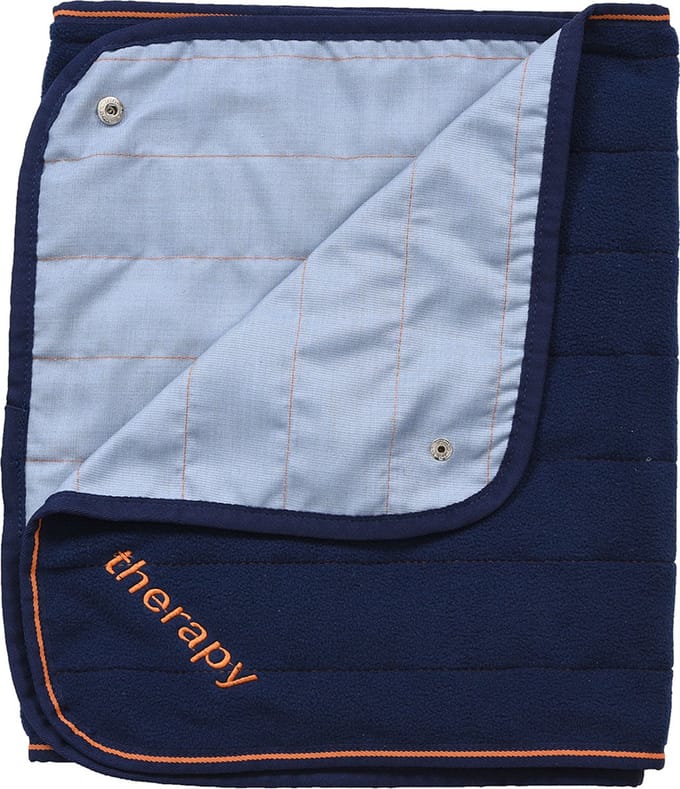 Bucas Bucas Sjaal Therapy Fleece Donkerblauw-oranje