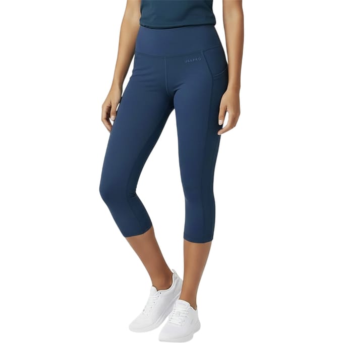 USA Pro Dames/Dames Cropped Leggings (Marine)