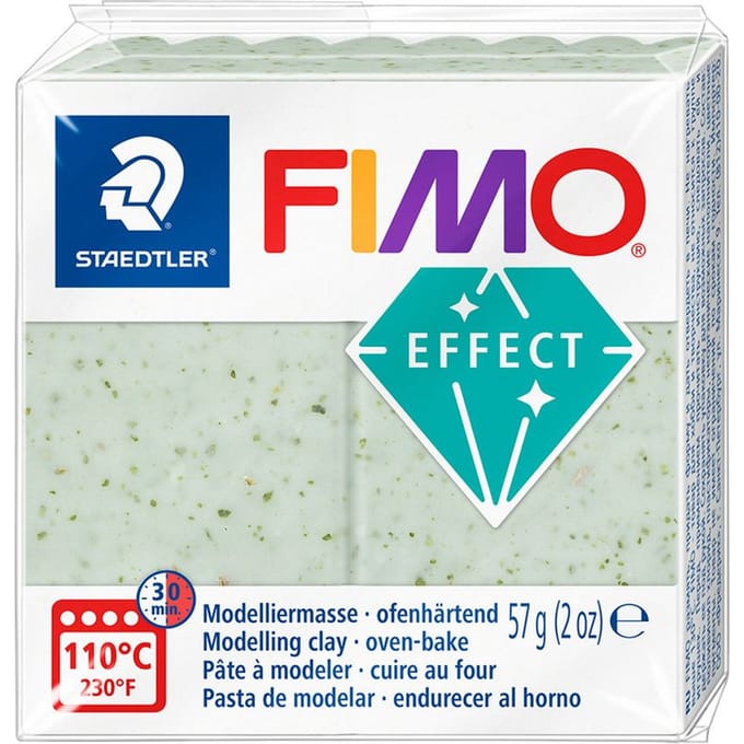 FIMO effect ovenhardende boetseerklei standaard blokje 57 g - botanical spirulina