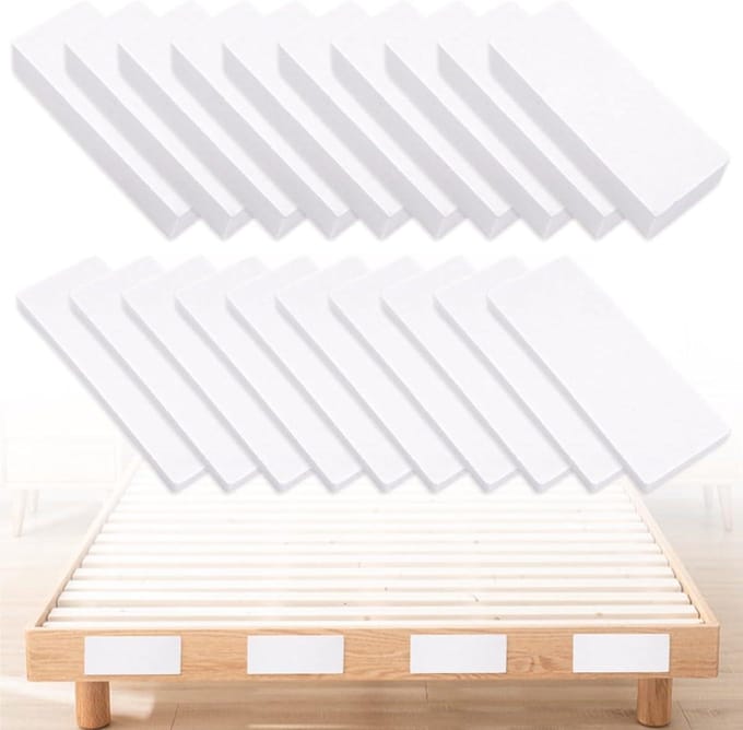 Wandbuffers Bed - Hoofdeinde Stopper - Meubels Beschermen - Zelfklevend EVA Schuim - 20 stuks - Wit