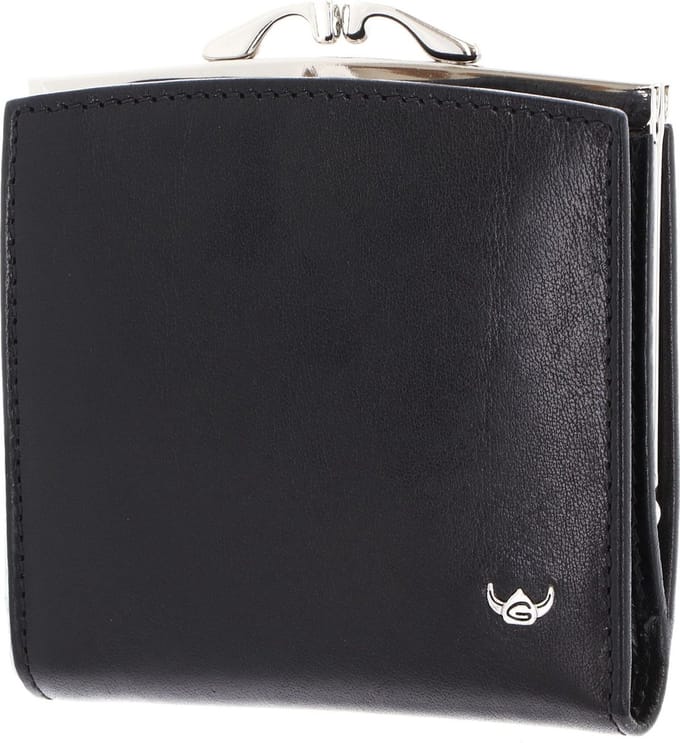 Golden Head Leren portemonnee Colorado RFID Protect Bügelbörse 2049 Schwarz zwart