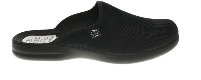 Zwart Ribbon Instapper Fly Flot maat 44