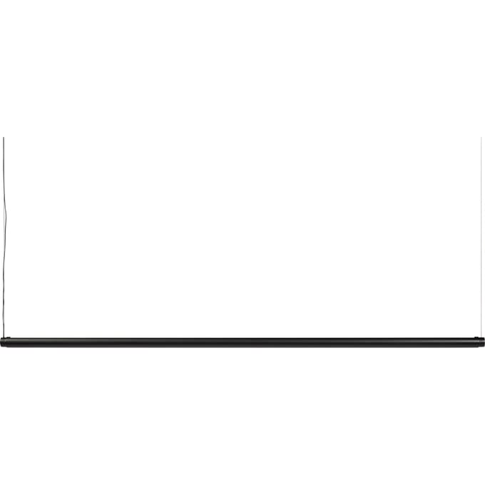 HAY Factor Linear Hanglamp 1500 Diffuus Zacht Zwart