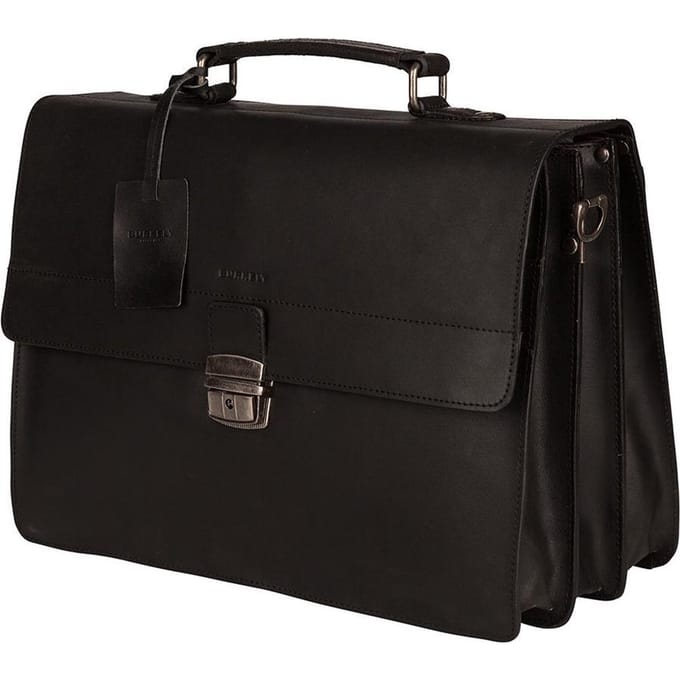 BURKELY Vintage Dean Briefcase Aktetas - 15 inch Laptoptas - Zwart