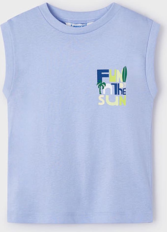 MAYORAL - T-shirt - Maat 104 - Jongens - blauw -