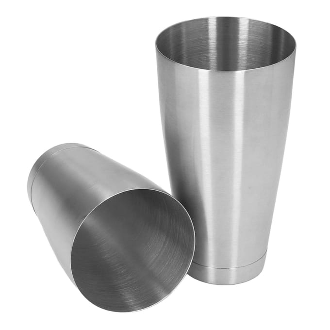 Cocktailshakerbekerset RVS Bartender Shaking Tins Bartending Mixgereedschap voor Bar gray