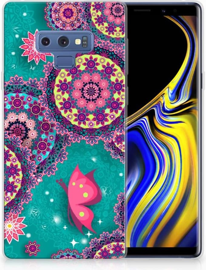 Samsung Galaxy Note 9 Hoesje maken Cirkels en Vlinders