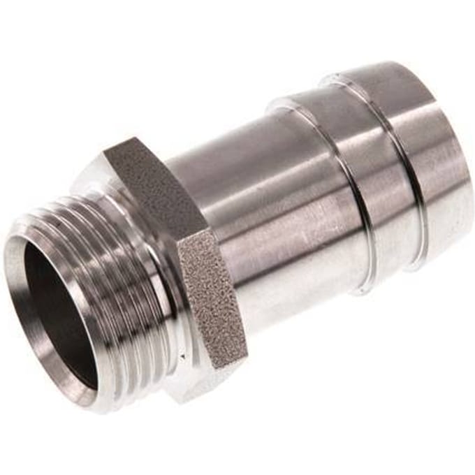 G 3/4'' Buitendraad x 25mm RVS Slangpilaar 40 Bar