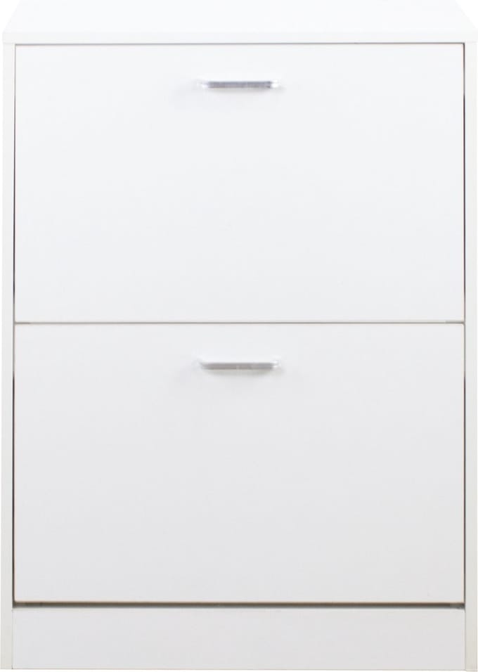 Schoenenkast - schoenenrek - 2 vakken - wit