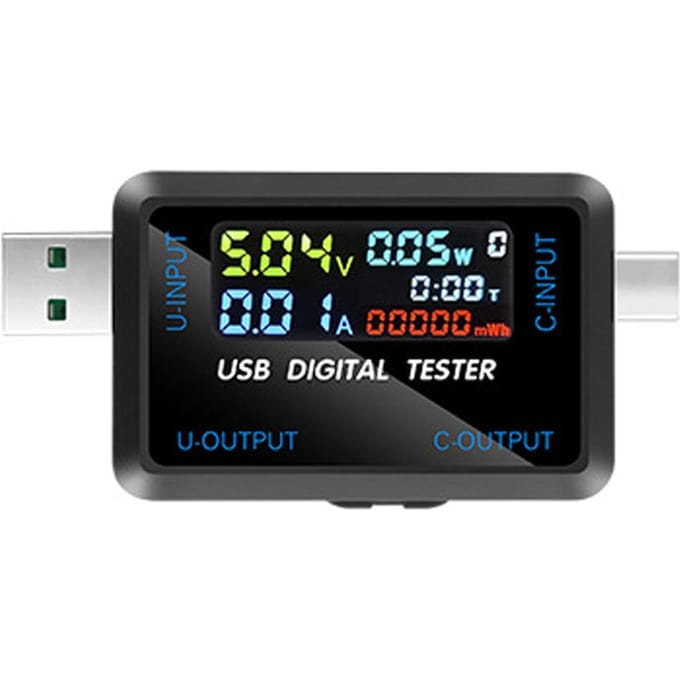 Multifunctionele USB-spanningsstroomtestmeter Digitale IPS-display Capaciteitstester Vermogenstester 6527-Q