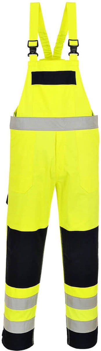 Portwest Hi-Vis Multi-Norm Amerikaanse Overall FR63 - Geel/Marine - L