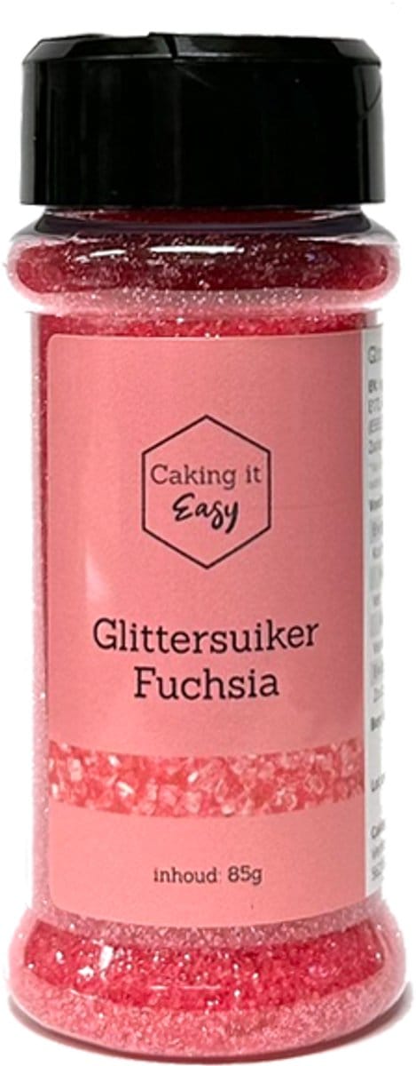 Caking it Easy® - Roze Glittersuiker - Eetbare Glitter Suiker 85 gr