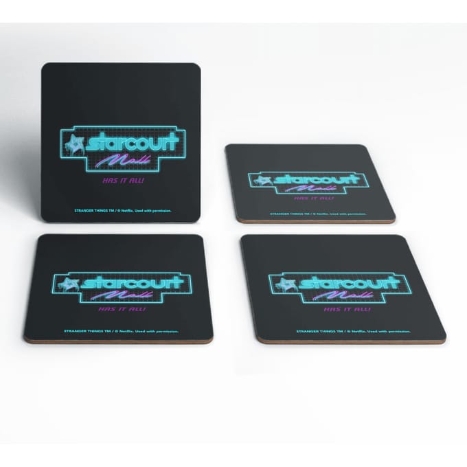 Stranger Things Starcourt Mall Coaster Set
