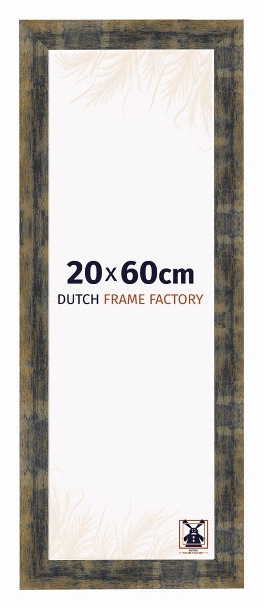 Fotolijst 20x60 cm - MDF - Blauw Goud Gemeleerd - Praag