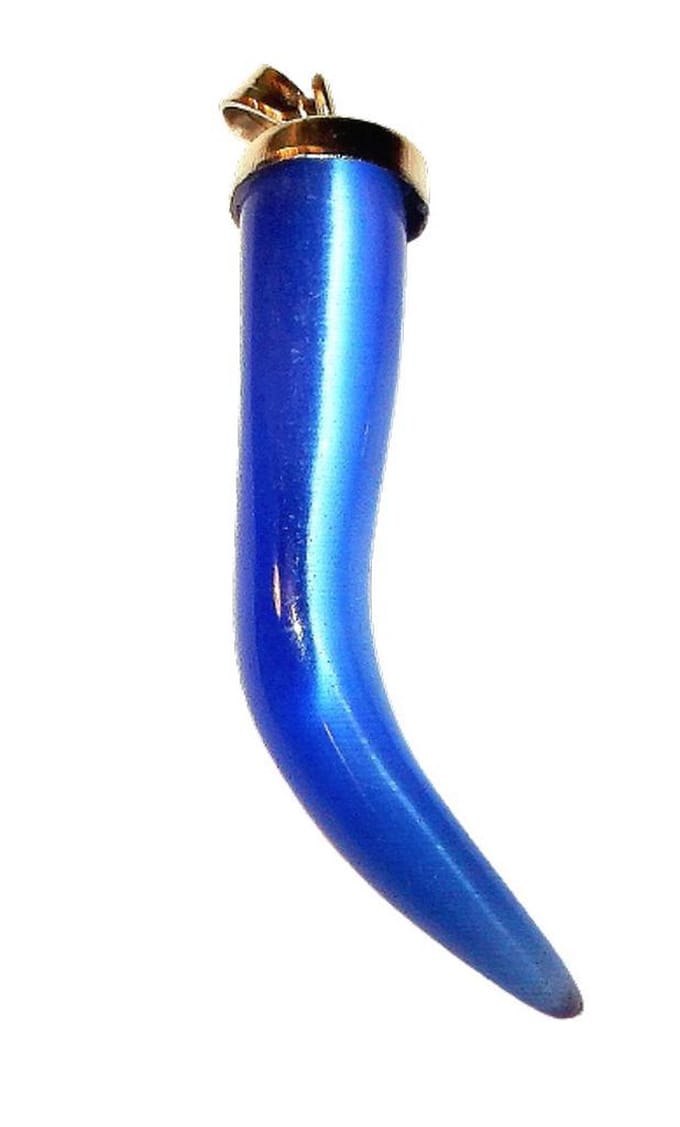 Tand Hanger van Kattenoog Blauw
