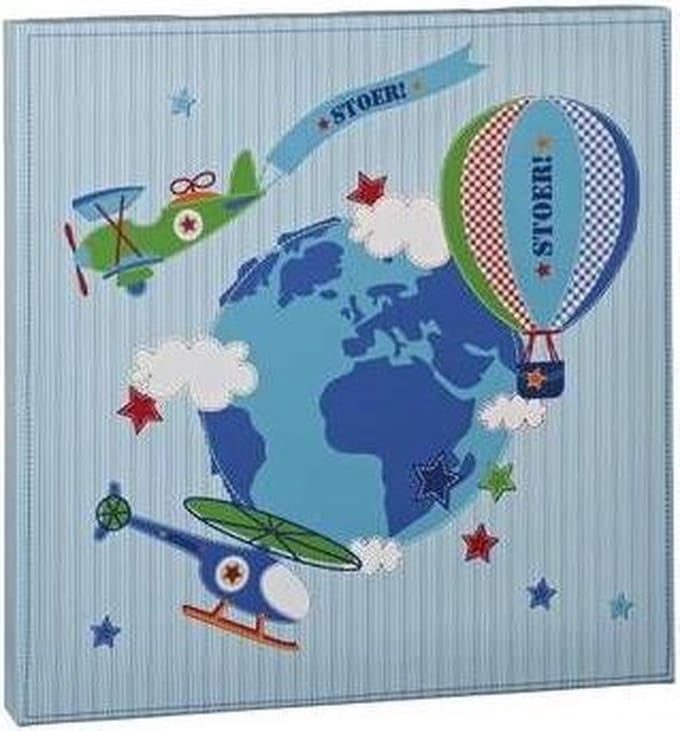 Lief! Canvas schilderij blauw Jongens - 30 x 30 cm