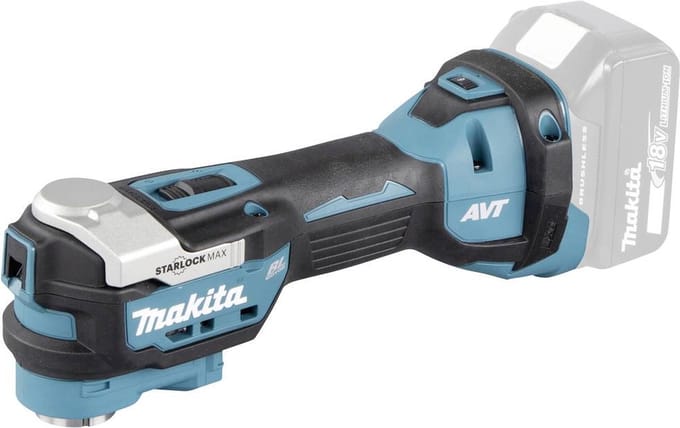 Makita DTM52ZJX2 Multifunctioneel accugereedschap Brushless, Zonder accu, Zonder lader 18 V Aantal meegeleverde accus: 0