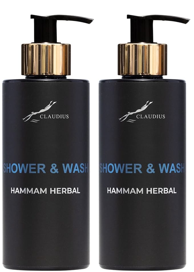 Shower & Wash Hammam Herbal 300 ml - gouden pomp - 2 stuks