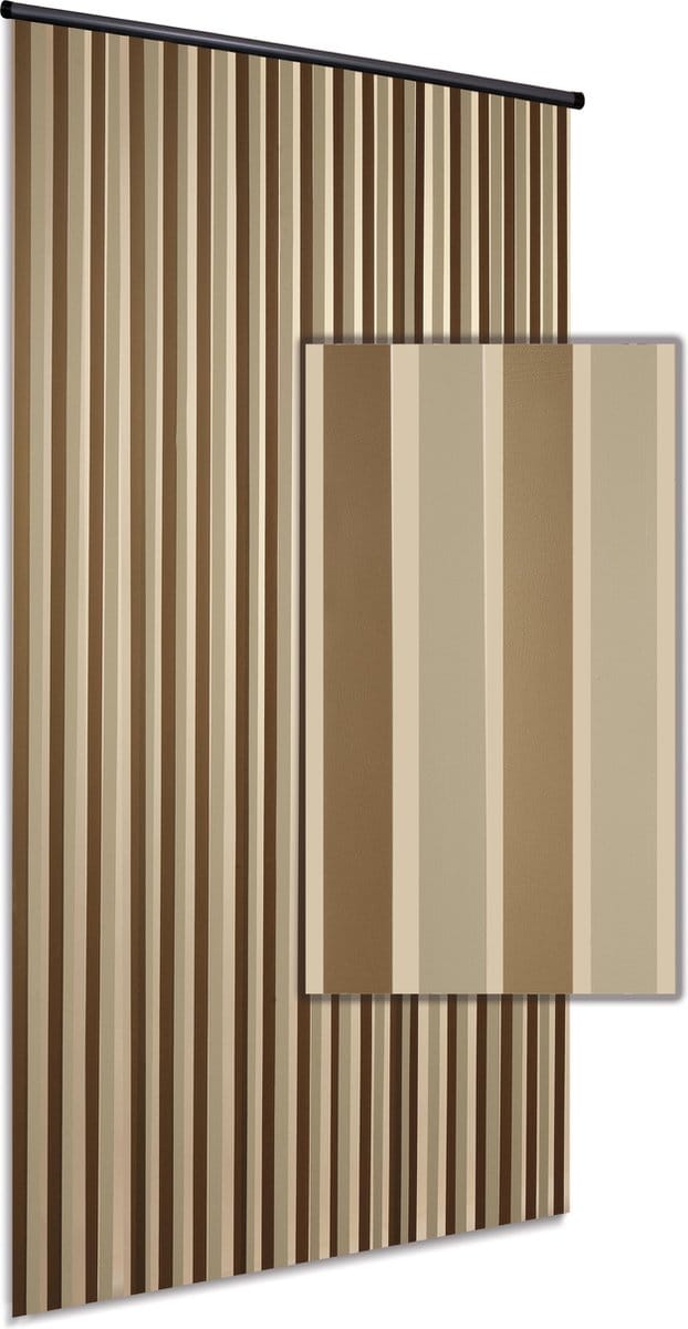 Vliegengordijn/deurgordijn Linten High Quality - goud/creme 100x220cm