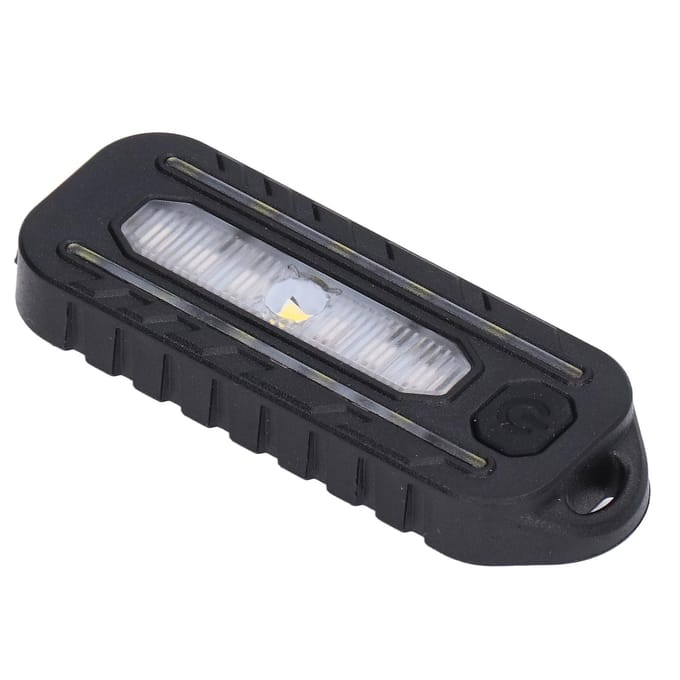 Multifunctioneel Rood Blauw Waarschuwingslicht USB Opladen Achterlicht LED Waterdichte Schouderlamp black